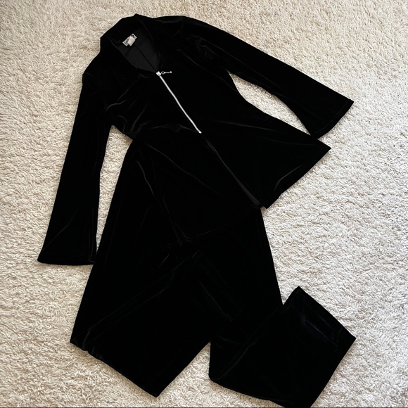 Vintage Luly K Velvet Pantsuit - Picture 7 of 14